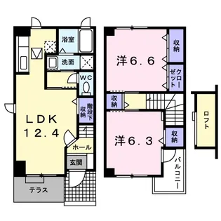 ケイズワン向台【1階】の間取り