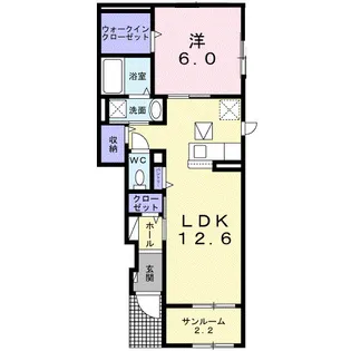 Village なの花【1階】の間取り