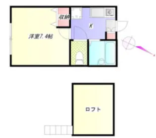 上水ハイム【2階】の間取り