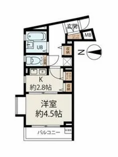 クレメント白金JP【1階】の間取り