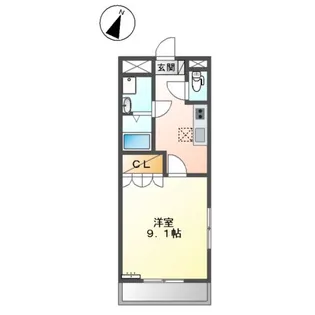 パーム・ヒルズ【1階】の間取り