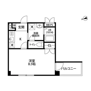 アンプルールフェール HYPERION【2階】の間取り