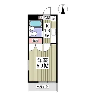 メゾン兵庫塚【1階】の間取り