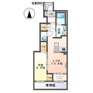 コーポエクセル1【1階】の間取り