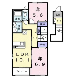 クリスタルレオ【2階】の間取り