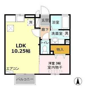 グランモア・テクノ【1階】の間取り