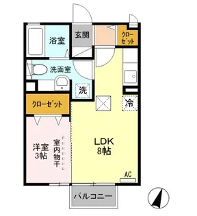 シャルマン【1階】の間取り