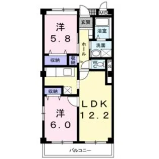 パークグレイス【3階】の間取り