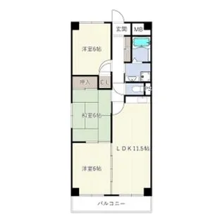 Comfort高蔵寺【103号室】の間取り