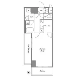 ルクレ西馬込【4階】の間取り