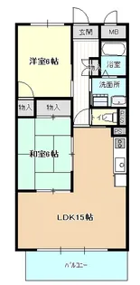 ドミール栄【4階】の間取り