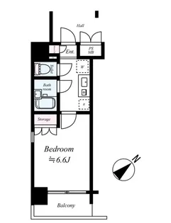 メインステージ大森東【604号室号室】の間取り