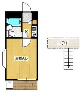 ジュネパレス市川第15【203号室】の間取り