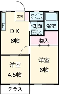 パナハイツ並木【2階】の間取り