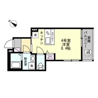 ベイルームMIRAI【2階】の間取り