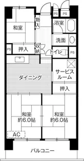 ビレッジハウス成田吾妻タワー1号棟【0806号室】の間取り