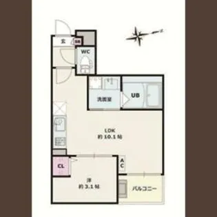 Jack funamachiⅡ【303号室】の間取り