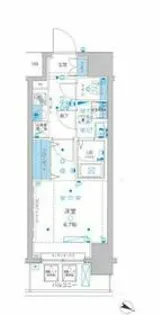 ジェノヴィア川崎駅グリーンヴェール【4階】の間取り