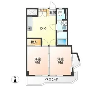 赤羽ハイツ1号棟【3階】の間取り