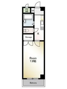 フェリスハウス小田栄【2階】の間取り