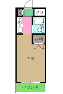 土屋ビル【607号室】の間取り