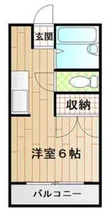 小林ハイツ【1階】の間取り