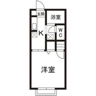 ハイツシーダータウンII【1階】の間取り