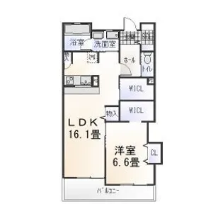 ピノワール壱番館【303号室】の間取り