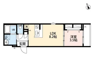 robot home 西大宮Ⅳ(ロボットホーム ニシオオミヤフォー)【103号室】の間取り
