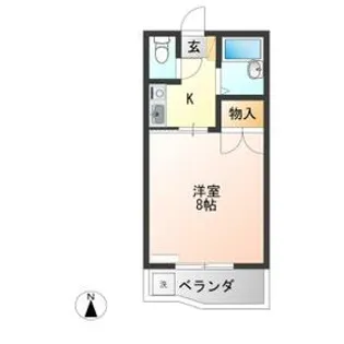 峰ヶ丘ハイツ【303号室】の間取り