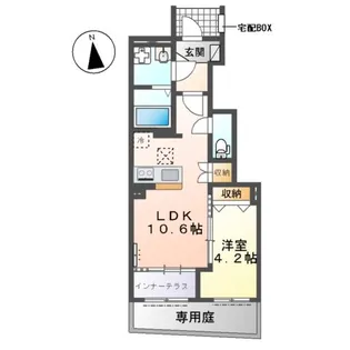 仮)針ヶ谷町新築アパート【1階】の間取り