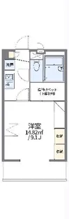 レオパレスクレスト川越【303号室】の間取り