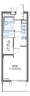 レオパレスプレステージ草加【4階】の間取り