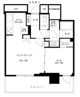 大宮スカイ&スクエア ザ・レジデンス【5階】の間取り