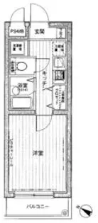 ジュエル雪谷大塚【1階】の間取り