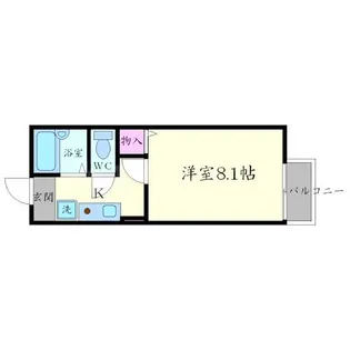 ハイツサン恵 A棟【1階】の間取り