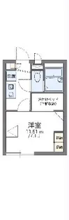 レオパレスサンシャインベイ名四【202号室】の間取り