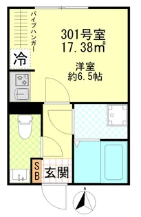 川崎大師AP【301号室】の間取り