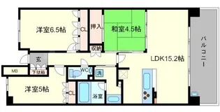 ザ・パークハウス新大阪【1階】の間取り