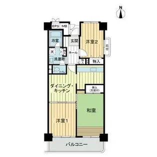 光ヶ丘パークタウン大通り北【1108号室】の間取り