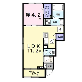 アネックス ワン【1階】の間取り