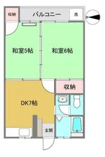 小峰ハイツ【2階】の間取り