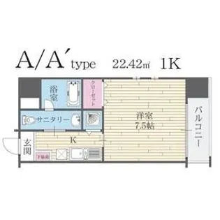 京都府京都市中京区寺町通二条下る榎木町【マンション】の間取り