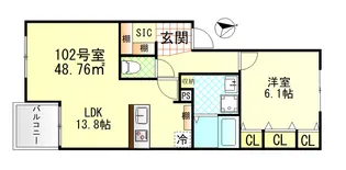 神奈川県横浜市戸塚区吉田町【アパート】の間取り