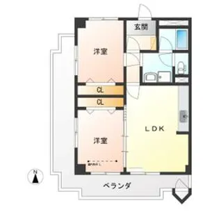 カーサ・エルドラード【1階】の間取り
