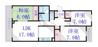 エルテナおゆみ野Ⅰ【2階】の間取り