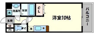 エクセレント上新15【10階】の間取り