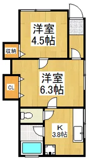 えびす荘【1階】の間取り