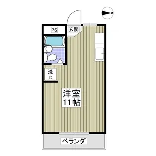 コーポハルⅡ【306号室】の間取り