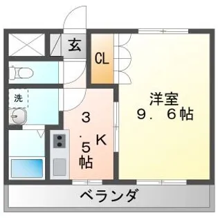 プレサス【201号室】の間取り